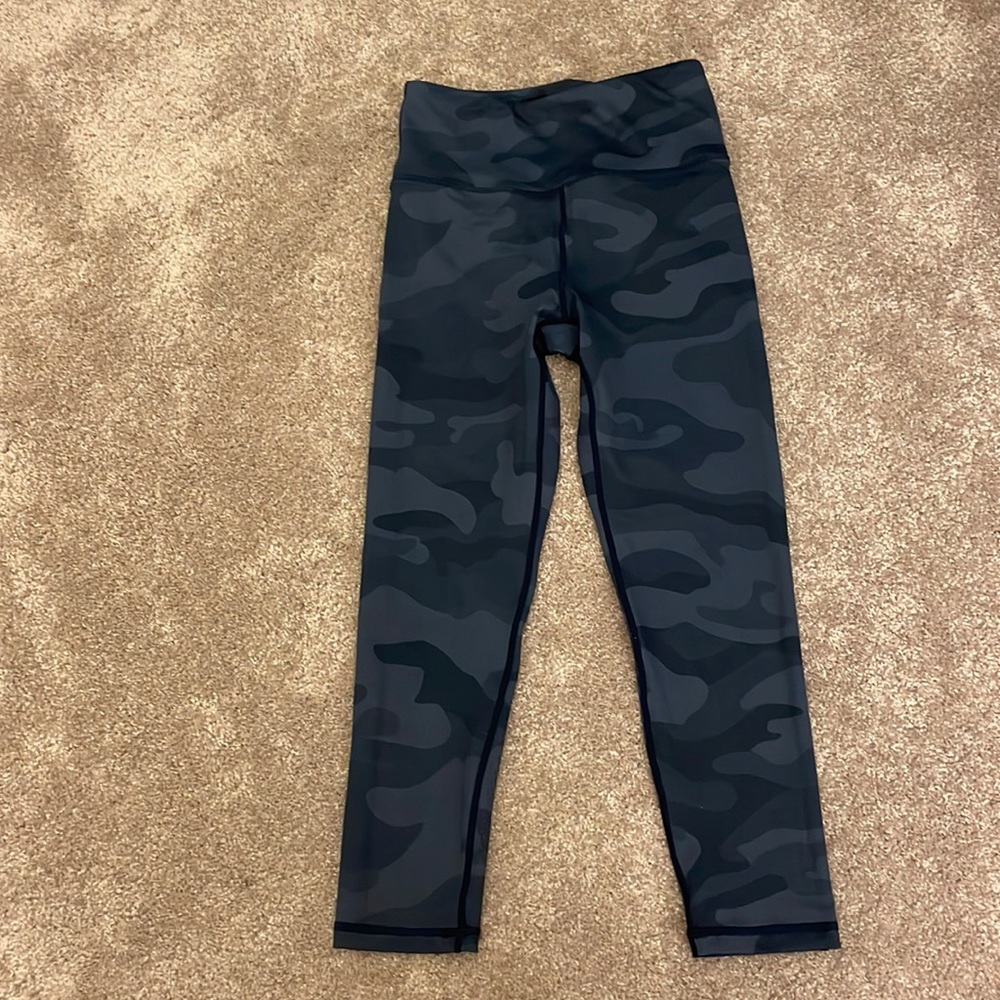 LILYBOD BLUE CAMO XS 7/8 leggings